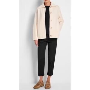 Vince Cropped Cotton Chino Pants Black Size 6‎ Career Casual Stretch Trousers